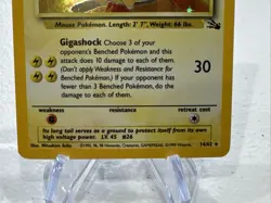 Pokemon TCG Raichu Fossil Holo Rare Card 14/62 Vintage 1999 - Image 4