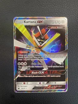 2017 Kartana GX ULTRA RARE 70/111 Crimson Invasion Card Pokemon TCG Holo Foil - Image 1