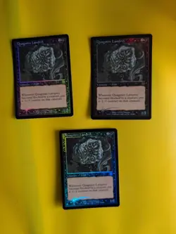 Quagmire Lamprey x3 1 has wear.Mercadian Masques FOIL. Magic the Gathering Card. - Image 1