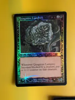 Quagmire Lamprey x3 1 has wear.Mercadian Masques FOIL. Magic the Gathering Card. - Image 3