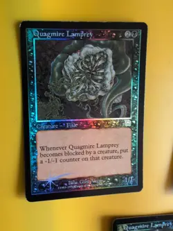 Quagmire Lamprey x3 1 has wear.Mercadian Masques FOIL. Magic the Gathering Card. - Image 4