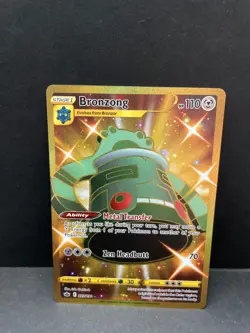 Bronzong 223/198 SWSH06: Chilling Reign Gold Secret Rare Pokemon Card - Image 1