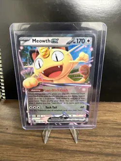 Meowth EX Full Art Holo Rare Perfect order 062/088 Pokemon TCG Card 170 HP - Image 1