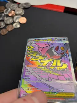 Pokemon TCG Mega Gengar EX Full Art Holo Card 269/217 Psychic 350 HP - Image 2