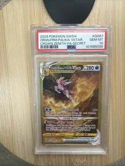 Pokemon TCG Palkia VSTAR GG67 Crown Zenith Gold Card PSA 10 GEM MINT - Image 1