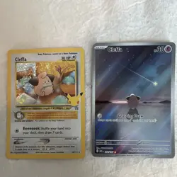 Pokemon TCG Cleffa Basic Card Lot - Holo & Regular, 20/111, 202/197 (2 Cards) - Image 1