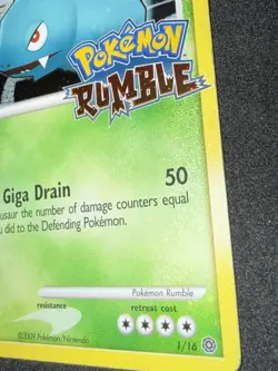 HOLO BLEED W/ SWIRL - Venusaur No.1 Pokemon Rumble Promo Holo Card English 2009 - Image 5