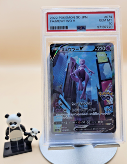 Pokemon Card Japanese Mewtwo V 074/071 Full Art Pokemon Go PSA 10 - Image 1