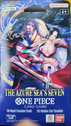 1 - 2025 One Piece OP-14 The Azure Sea's Seven - 12 Card Booster Pack - Image 1