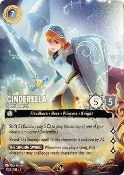 Lorcana Cinderella - Stouthearted NM Normal Disney Lorcana Promo Cards - Image 1