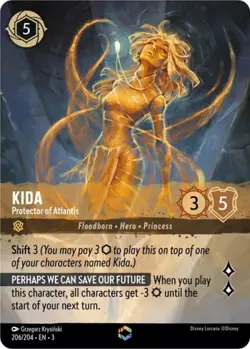 Lorcana Kida - Protector of Atlantis (Alternate Art) NM Holofoil - Image 1