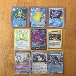 Pokemon TCG 9 Card Lot Raticate Eternatus V Gardevoir V Foil English - Image 1