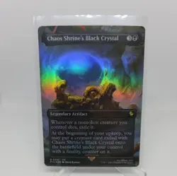 Chaos Shrine's Black Crystal (Borderless) FINAL FANTASY Foil MTG 445 - Image 1