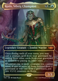 MTG Kotis, Sibsig Champion Borderless Foil ** tdc ** En - Image 1