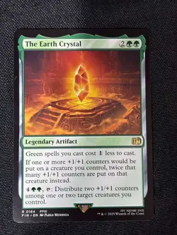 MTG The Earth Crystal Final Fantasy Regular (Pack Fresh NM) - Image 1
