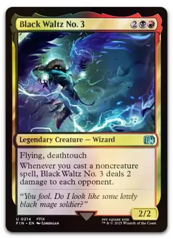 Black Waltz No. 3 #214 (Foil) (NM) Final Fantasy FIN Magic MTG - Image 1