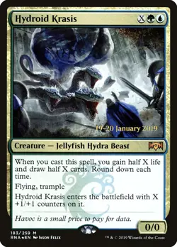 Hydroid Krasis [Ravnica Allegiance Prerelease Promos] Foil Near Mint - Image 1