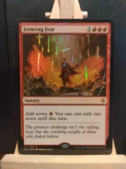Irencrag Feat FOIL - Throne of Eldraine - NM to LP (see pics) MTG - Image 1