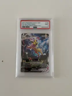 2021 Pokemon SWSH Black Star Promo Full Art Jolteon Vmax #184 PSA 9 Mint - Image 3
