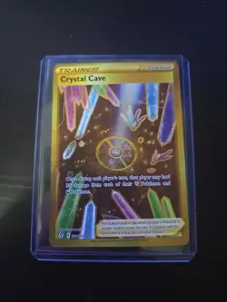 Pokemon TCG Card - Crystal Cave 230/203 - Secret Gold Rare Holo - NM - Image 1