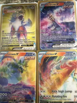 Pokemon 3D Gold Fan Art 4 cards Lot🖼NM - Image 1