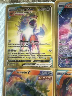 Pokemon 3D Gold Fan Art 4 cards Lot🖼NM - Image 2