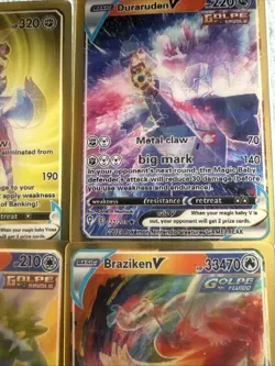 Pokemon 3D Gold Fan Art 4 cards Lot🖼NM - Image 3