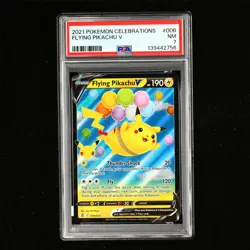 PSA 7 NM 2021 Pokemon ENG Flying Pikachu V E 006/025 - Image 2