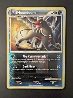 Pokemon Houndoom 5/90 Undaunted Cross Hatch Holo League Promo NM - Image 1