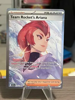Pokemon Team Rocket's Ariana 237/182 Destined Rivals Special Illustration Rare - Image 1