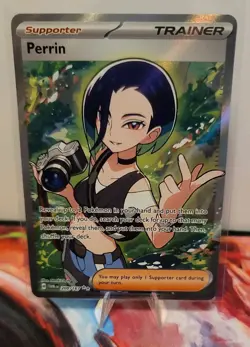 Pokemon TCG - Perrin 209/167 Ultra Rare Full Art Trainer Twilight Masquerade NM - Image 1