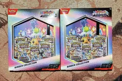 Pokemon TCG Scarlet Violet Prismatic Evolutions Binder Collection 2x Lot Sealed - Image 1