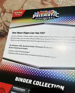 Pokemon TCG Scarlet Violet Prismatic Evolutions Binder Collection 2x Lot Sealed - Image 3