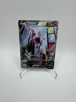 Mewtwo V (Alternate Full Art) 072/078 Pokemon GO Holo - Image 1