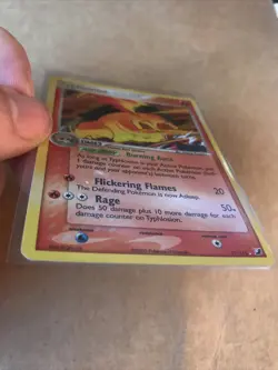 Pokemon Typhlosion 17/115 STAMPED Reverse Holo EX Unseen Forces NM PSA ReadyU - Image 3