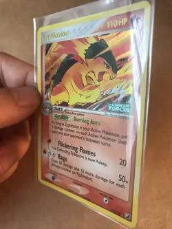 Pokemon Typhlosion 17/115 STAMPED Reverse Holo EX Unseen Forces NM PSA ReadyU - Image 4