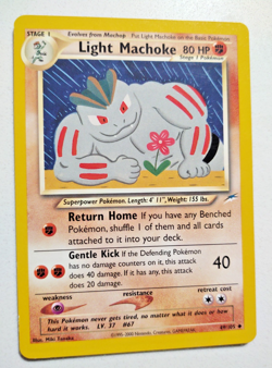 Light Machoke - 2000 Pokemon Neo Destiny Set - #49/105 LP - Image 1
