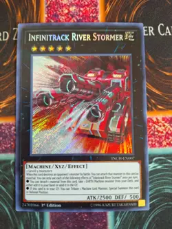 Yu-Gi-Oh! TCG Infinitrack River Stormer INCH-EN007 Secret Rare 1st Edition NM - Image 1