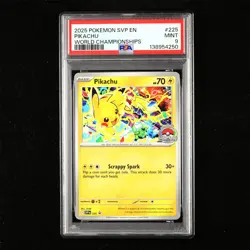 PSA 9 MINT 2025 Pokemon ENG Pikachu I SVP EN 225 Promo(1) - Image 1