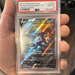 Pokemon Hisuian Samurott V GG51/GG70 Crown Zenith Ultra Rare Holo PSA 10 - Image 1