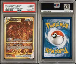 2023 Pokemon SWSH Crown Zenith Giratina VSTAR #GG69 Secret Rare Gold PSA 10 - Image 3