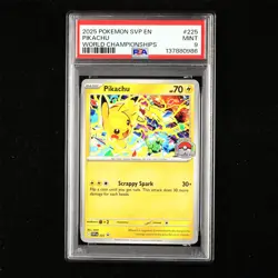 PSA 9 MINT 2025 Pokemon ENG Pikachu I SVP EN 225 Promo(2) - Image 1