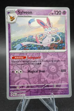 Reverse Holo Sylveon 040/131 Rare SV: Prismatic Evolutions Pokemon Near Mint NM+ - Image 1