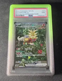Pokemon Gouging Fire EX 204 Temporal Forces PSA 9 MINT - Image 1