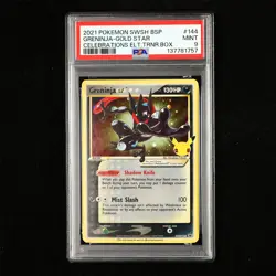 PSA 9 MINT 2021 Pokemon ENG Greninja SWSH144 Gold Star Promo - Image 2