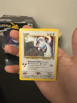 2000 Lugia 9/111 Neo Genesis Holo Rare Pokemon WOTC Vintage LP - Image 3