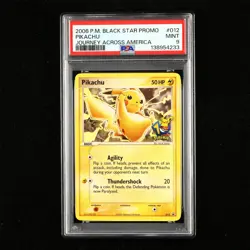 PSA 9 MINT 2006 Pokemon ENG Pikachu 012 Promo - Image 1