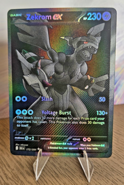 Pokemon Black Bolt Zekrom ex 172/086 Black White BW NM - Image 1