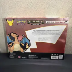 Pokemon Celebrations Lance's Charizard V Collection Box Sealed 6 Packs - Image 2
