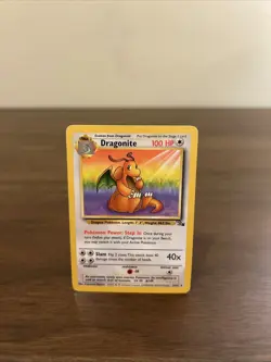 Pokemon TCG Dragonite 19/62 Fossil Non-Holo Rare NM - Image 1